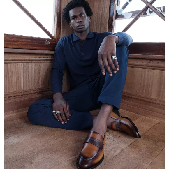 Arezzo Burnished Penny Loafer^Bruno Magli Clearance