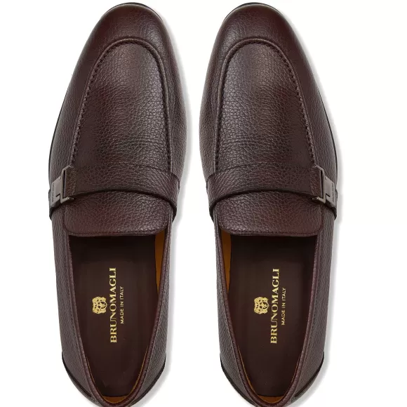 Arlo Slip On Side Bit Loafer Brown Leather^Bruno Magli Online