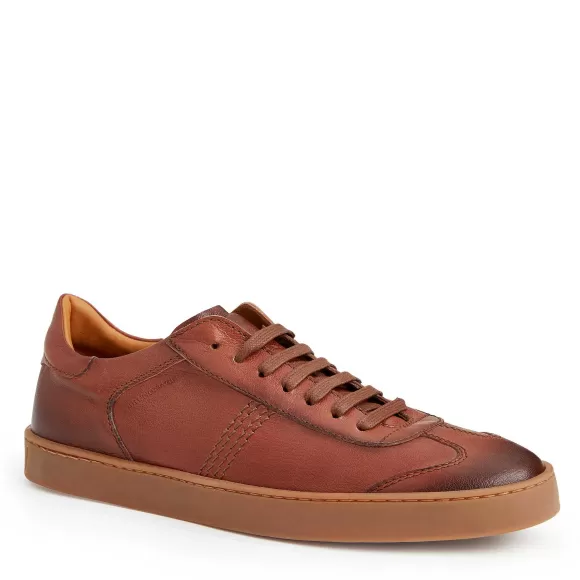 Bono Leather Lace-Up Sneaker-Cognac^Bruno Magli Sale