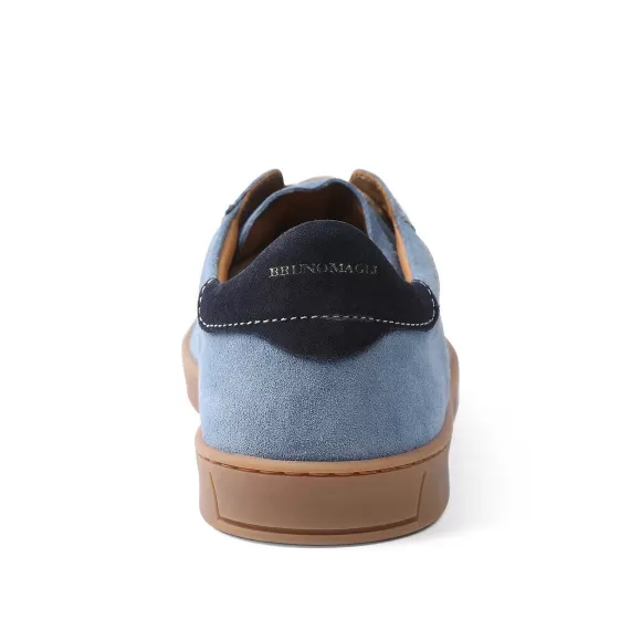 Bono Suede Lace-Up Sneaker - Light Blue^Bruno Magli Cheap