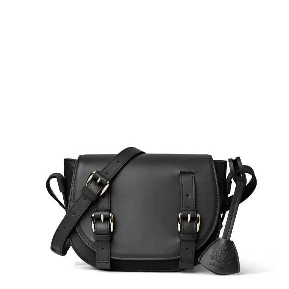 Camilla Equestrian Inspired Handbag Black Nappa Leather^Bruno Magli Flash Sale