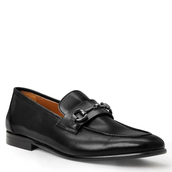 Collezione Mauro Leather Slip-On Loafer-Black^Bruno Magli New