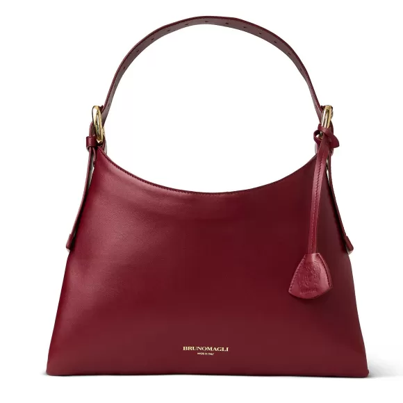 Cora Mini Hobo Wine Nappa Leather^Bruno Magli Cheap