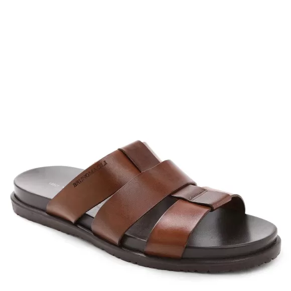 Empoli Leather Slide Sandal^Bruno Magli Discount