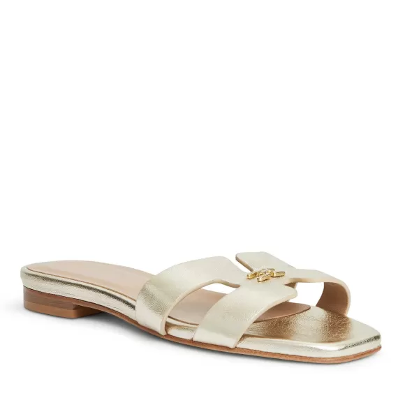 Fina Single Band Sandal Metallic^Bruno Magli New