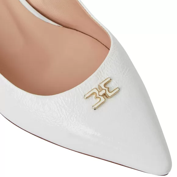 Fiona Slingback Pump White Crinkled Patent^Bruno Magli Store