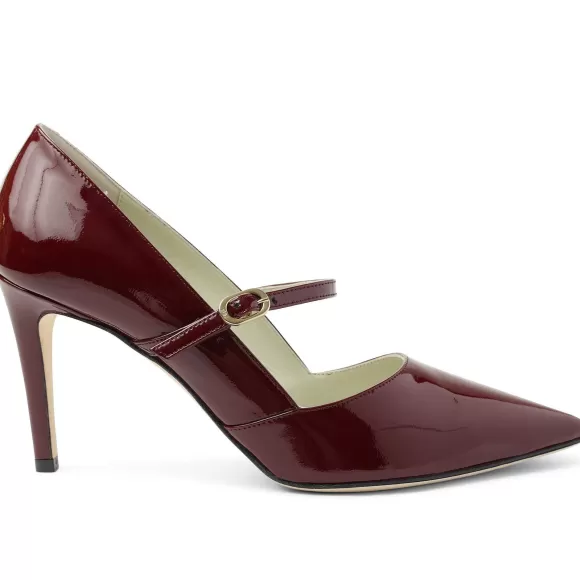 Gemma Mary-Jane Leather Pump Patent^Bruno Magli Store