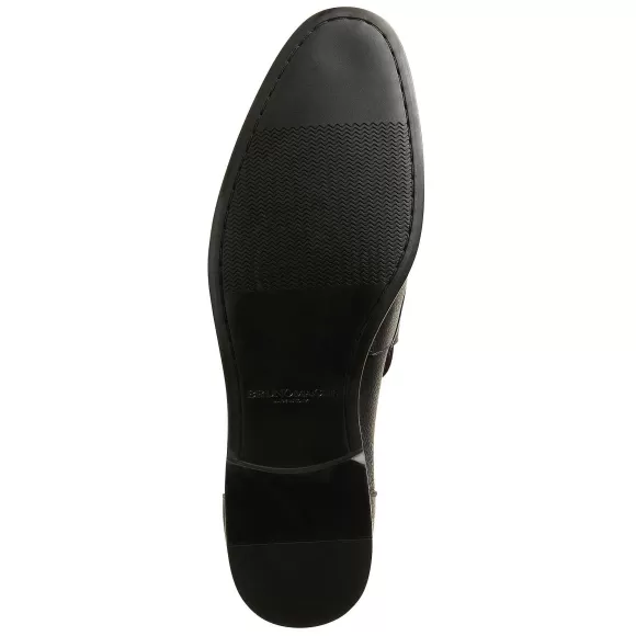 Lastra Slip-On Leather Loafer-Black^Bruno Magli Discount