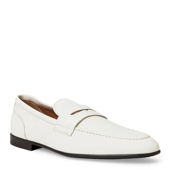 Lastra Slip-On Leather Loafer-Off White^Bruno Magli Cheap