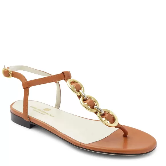 Marina Leather Embellished Thong Sandal^Bruno Magli Cheap