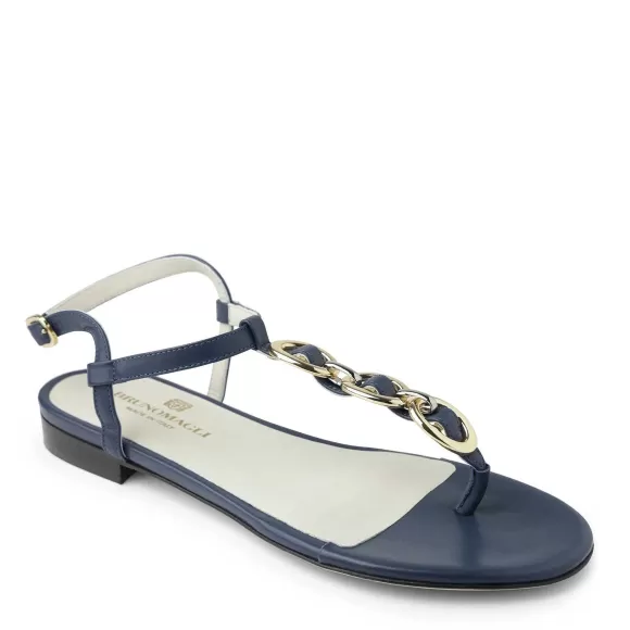 Marina Leather Embellished Thong Sandal^Bruno Magli Flash Sale