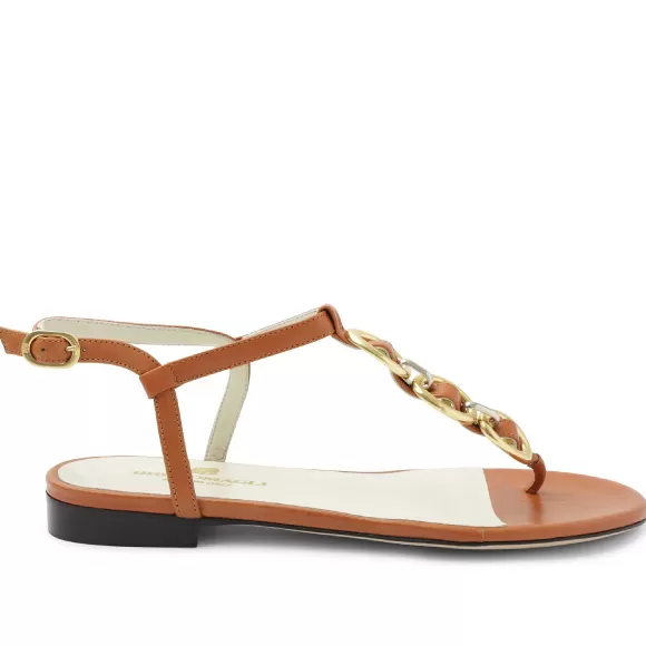 Marina Leather Embellished Thong Sandal^Bruno Magli Cheap