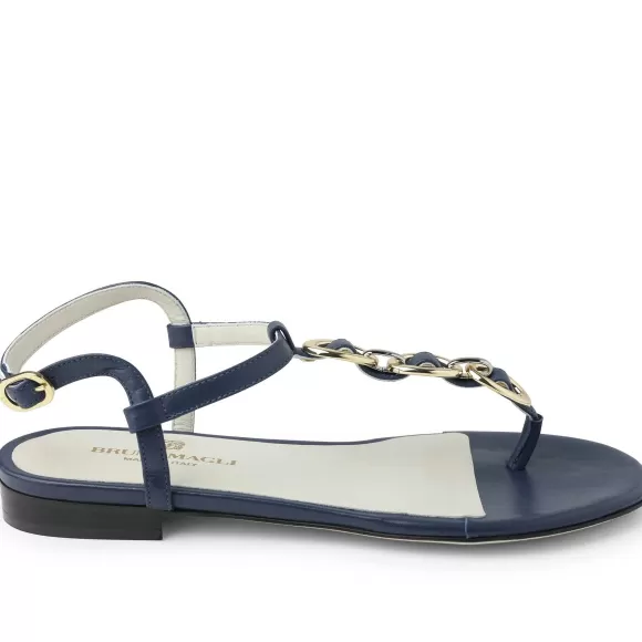 Marina Leather Embellished Thong Sandal^Bruno Magli Flash Sale