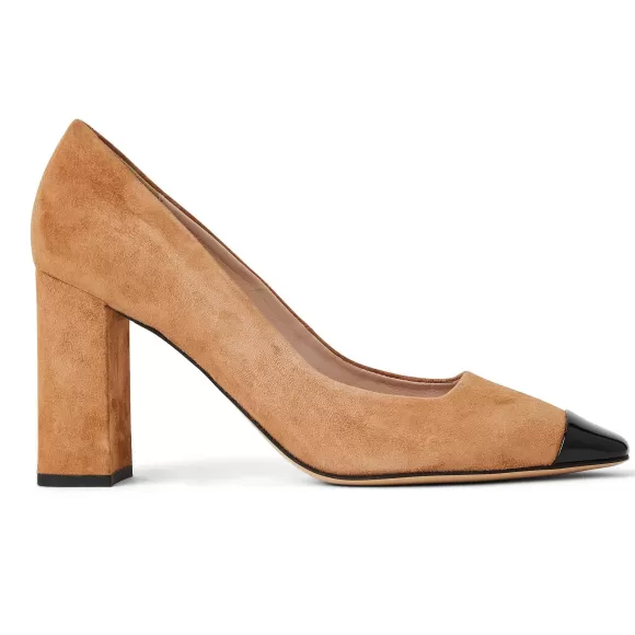 Melania Square Toe Suede Pump Suede^Bruno Magli Flash Sale