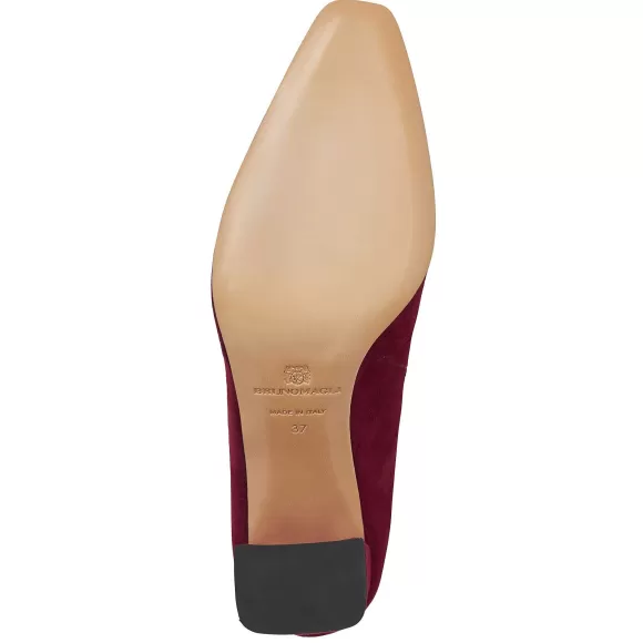 Melania Square Toe Suede Pump Suede^Bruno Magli Hot