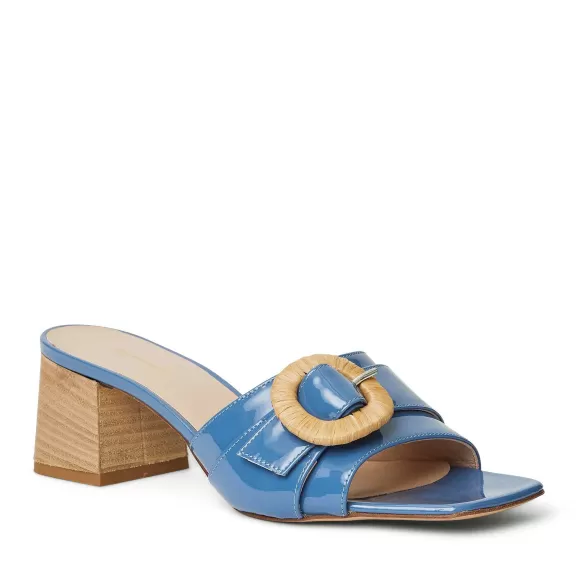 Page Single Band Sandal Blue Patent^Bruno Magli Store