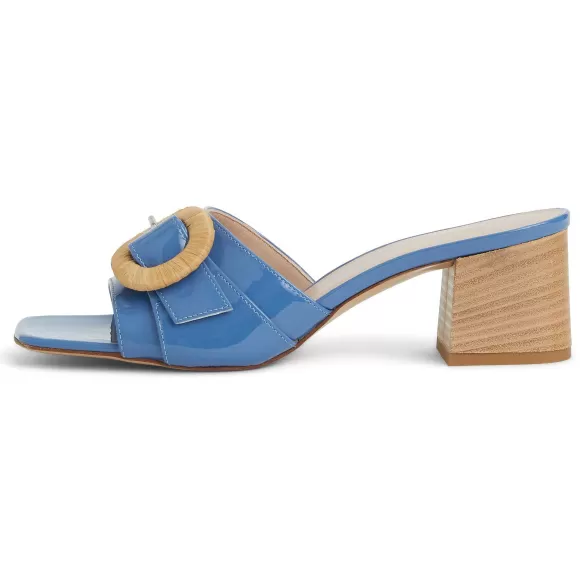 Page Single Band Sandal Blue Patent^Bruno Magli Store