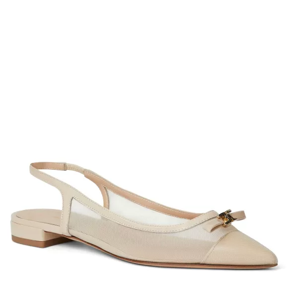 Pamina Slingback Flat Sand Patent^Bruno Magli Cheap