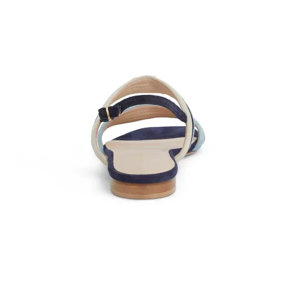 Portia Sandal Navy/Blue/Sand Suede^Bruno Magli Best