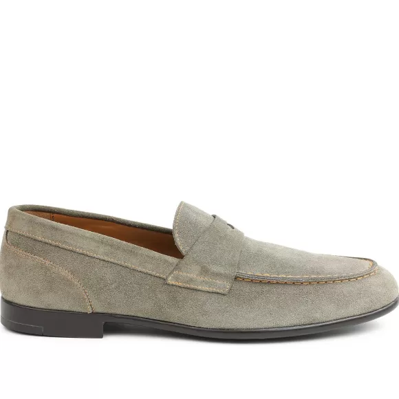 Silas Suede Loafer - Taupe^Bruno Magli Clearance