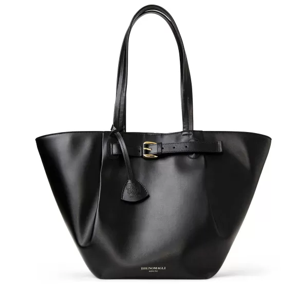 Tessa Black Calf Tote^Bruno Magli Clearance