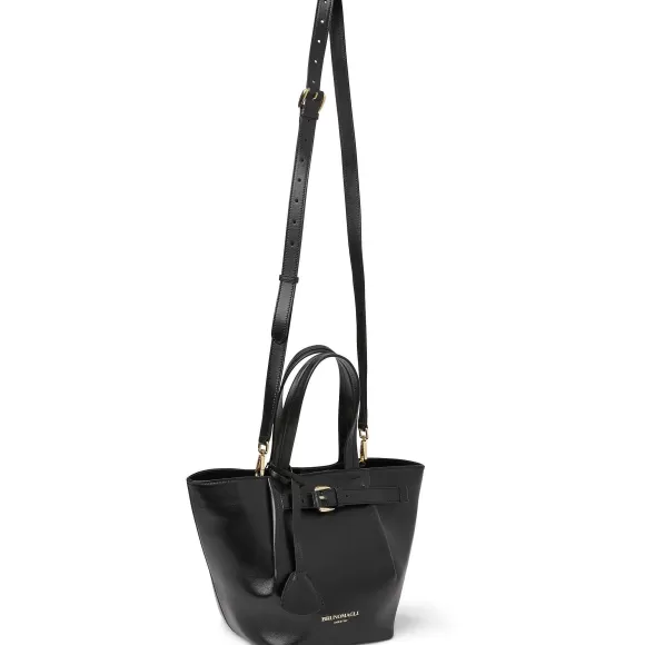 Tessa Mini Tote Black Calf^Bruno Magli Fashion