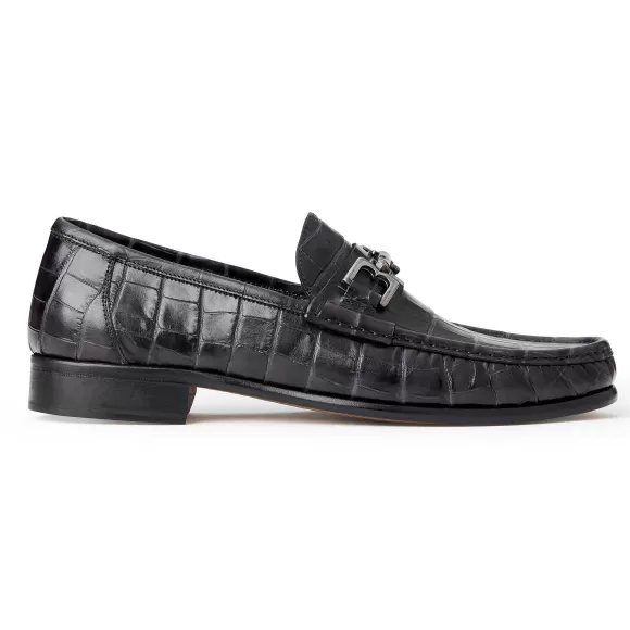 Trieste Classic Moccasin- Black Croc^Bruno Magli Clearance