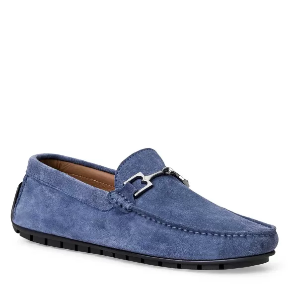 Xander Casual Suede Driving Moccasin-Light Blue^Bruno Magli Fashion