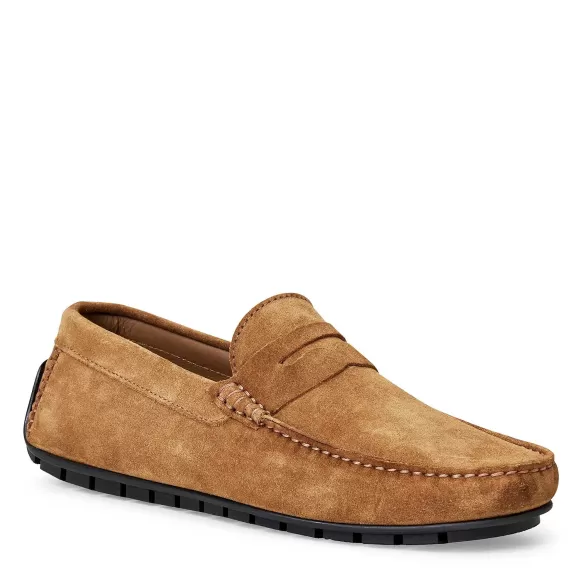 Xane Casual Suede Slip-On Driving Moccasin-Cognac^Bruno Magli Outlet