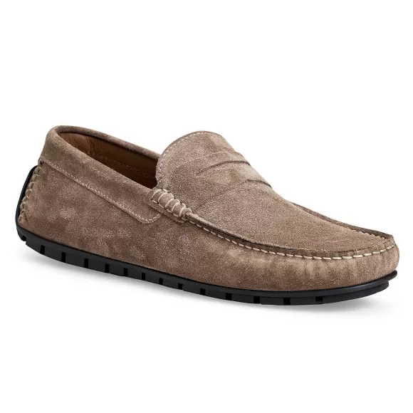 Xane Casual Suede Slip-On Driving Moccasin-Taupe^Bruno Magli Sale